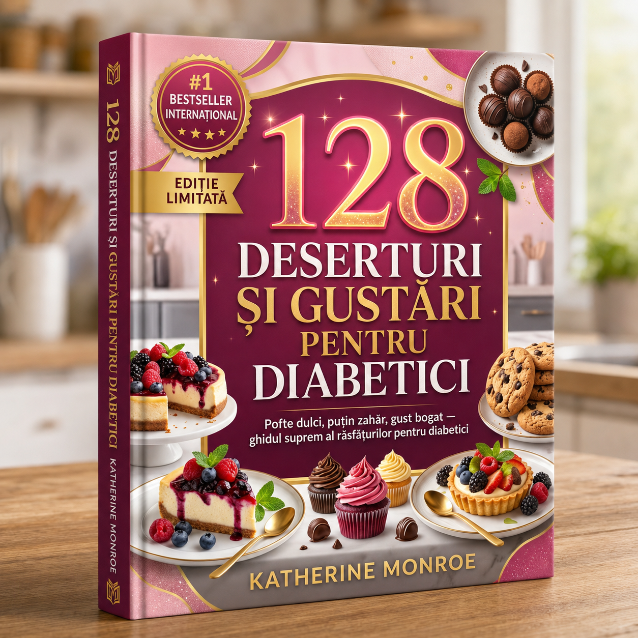 128 Deserturi și Gustări pentru Diabetici