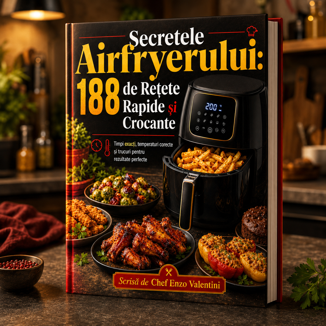 Secretele Airfryerului 188 de Rețete Rapide și Crocante