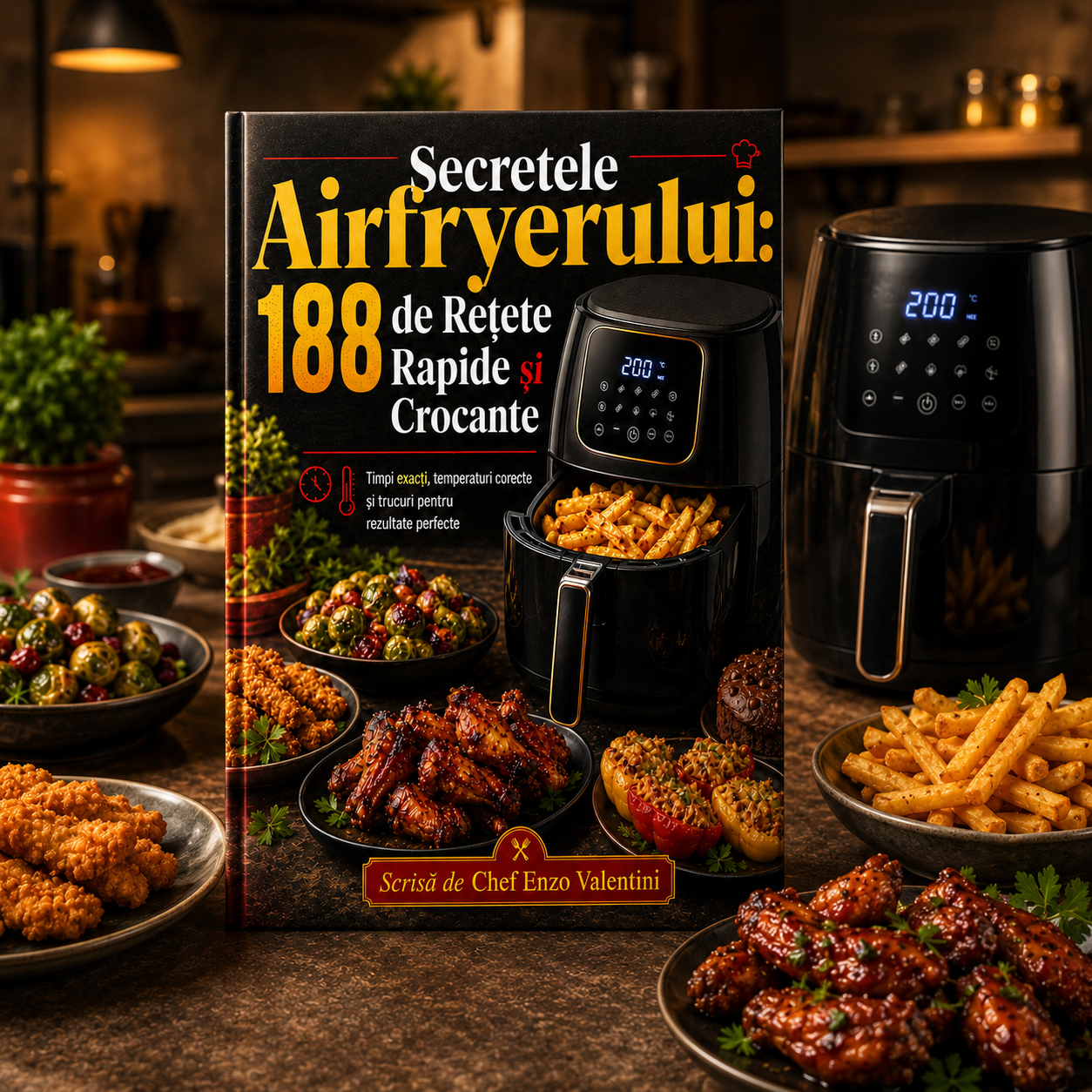 Secretele Airfryerului 188 de Rețete Rapide și Crocante